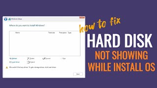 Hard Disk Not Detected While Installing Windows OS 1011 hddnotshowing [upl. by Annamarie955]