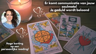 Er komt communicatie van jouw soulmate Je geduld wordt beloond  November 2024  Tarot Reading [upl. by Nylcsoj]