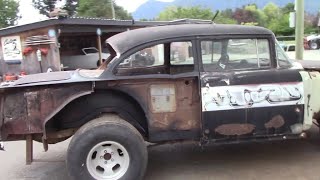 55 Gasser Build Part 3  Removing Quarter Panel [upl. by Leuqar205]