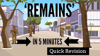 Remains by Simon Armitage in 5 Minutes Quick Revision [upl. by Massiw65]