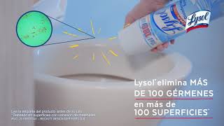 Sigamos protegiéndonos con Lysol® Aerosol  INODORO [upl. by Laerdna]