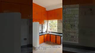 Wooden Plywood kitchen modular new decoration 2024 [upl. by Richers]