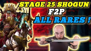 Phantom Shogun stage 25 F2P only RARESand how to get there  Raid Shadow Legends [upl. by Darill]