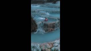 Saturnia Natural Hot Springs Roman Baths Italy  For charlottefisher [upl. by Erasmus]