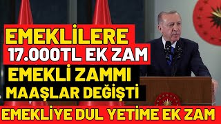 EMEKLİ DUL YETİM 17500TL 4A4B4C EK ZAM MAYIS MAAŞLAR ARTIYOR ENFLASYON RAKAMLARI AÇIKLANDI [upl. by Sissel188]