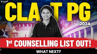 CLAT PG 2024 1st Counselling List Out  What Next  CLAT LLM 2024 Admission Process [upl. by Garcia]