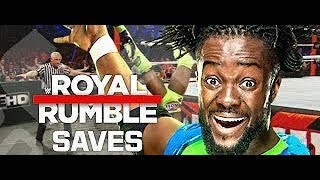 Kofi Kingston all royal rumble unbelievable match saves royalrumble [upl. by Babbette]