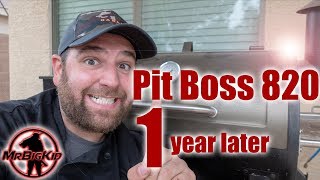 Pit Boss 820 Pellet Smoker  Review 1 Year Later [upl. by Hahseram]