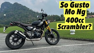 2024 Triumph Scrambler 400 X  Full Review Sound Check and First Ride [upl. by Sukey]