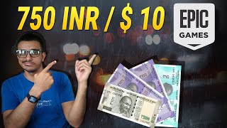 How to GET 750 INR  Rupees or 10 Extra Off coupon  Epic games store  Halloween Sale  Free Games [upl. by Haskel]