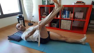 Supta Padangusthasana I y II cómo ajustar bien la pierna de abajo [upl. by Kulseth]