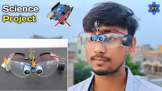 Smart Glasses For Blind Without Arduino  Best Science Project  Third Eye For Blind [upl. by Jackson]