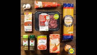 Lidl Recipes  Spaghetti Bolognese [upl. by Gasser]