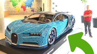 LifeSize LEGO Technic Bugatti Chiron with 1 Million Pieces [upl. by Atsillac]