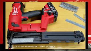 Milwaukee M18 18ga Brad Nailer 274620 [upl. by Julie]