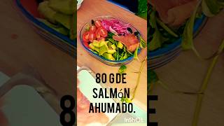 Ensalada de Salmón ahumadocomidasaludable shortsfood [upl. by Godding515]