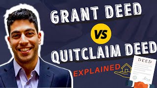 Grant Deed VS Quitclaim Deed Whats the difference and which one should you use [upl. by Pallaten]