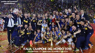 ITALVOLLEY CAMPIONE DEL MONDO 2022  POLONIAITALIA 13  Radiocronaca Manuela Collazzo Radio Rai [upl. by Lenrad]