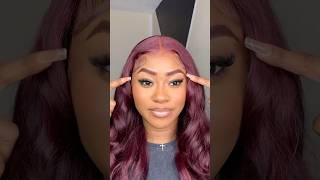 Burgundy Eyebrow Tutorial💋 browtutorial shortsviral burgundyhair eyebrowtutorial [upl. by Niad]