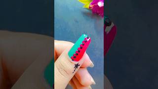 💅💚 Nail polish designs at home ✨youtubeshortsshortsnailart [upl. by Ashman]