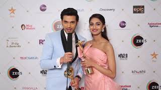 Erica Fernandes and Parth Samthaan wins Best Couple Award at the Indian Television Awards 2019 [upl. by Zirkle]