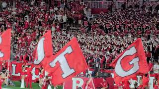 Rutgers University Marching Scarlet Knights Cheering  Bisons game Aug 29 2024 [upl. by Button]