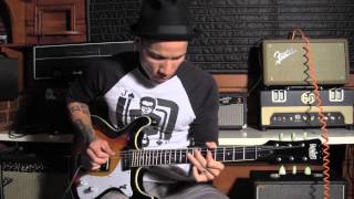 From the Archives Eastwood Guitars Sidejack DLX Mosrite style demo  RJ Ronquillo [upl. by Casie79]