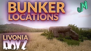 LIVONIA Bunker Locations 🎒 DayZ 🎮 PS4 XBOX PC [upl. by Dam]