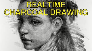 Realtime Charcoal Drawing 175 [upl. by Thevenot643]