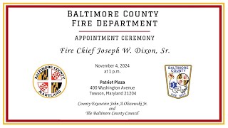 Baltimore County Fire Department Appointment Ceremony [upl. by Ominoreg818]