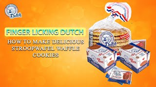 How To Make Delicious Stroopwafel Waffle Cookies  Netherlands  Finger Licking Dutch [upl. by Enahpets]