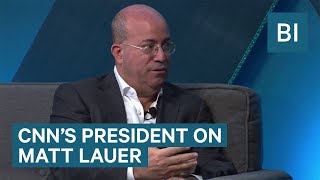 CNNs President Jeff Zucker On Matt Lauer Being Fired [upl. by Yul146]