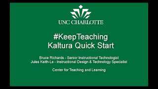 Kaltura Quick Start [upl. by Hercules]