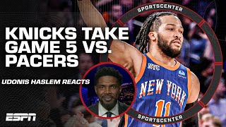 REACTION Knicks take a 32 lead vs Pacers 👀 This was a CHESS MATCH  Udonis Haslem  SportsCenter [upl. by Nilyak]