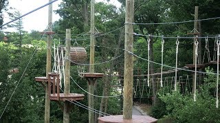 Experience the Turtle Back Zoos treetop obstacle course [upl. by Salome]