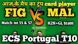 FIG vs MAL dream11 prediction\FIG vs MAL dream11 match no 55 and 57\ECS T10 Portugal [upl. by Cadmann]