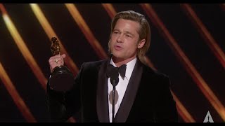 Brad Pitt Wins Best Supporting Actor [upl. by Isabeau]