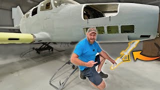 Rebuilding And Installing Front Gear On The Free Abandoned Airplane [upl. by Kerrie]