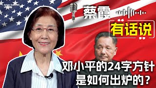 蔡霞有话说：邓小平的24字方针是如何出炉的？ [upl. by Cissiee]