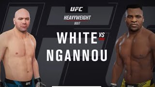 Dana white vs Francis Ngannou Ufc [upl. by Arateehc196]