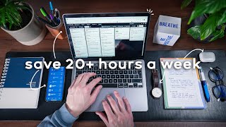 4 ONEMINUTE Habits That Save Me 20 Hours a Week  Time Management For Busy People [upl. by Rondon563]