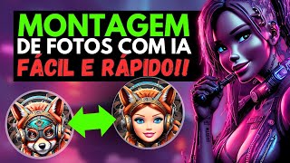 🤖 Forma Mais Fácil de Fazer Montagem de Fotos com IA para iniciantes [upl. by Lesig]