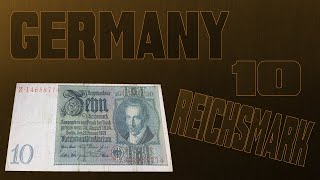 GERMANY 10 REICHSMARK [upl. by Nitaf]