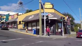 Nanaimo BC  Driving in Downtown  City Centre  Vancouver Island  Western Canada [upl. by Euqinobe17]