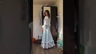 Handmade milkmaid dress I made  sewing sewingtutorial milkmaid handmade diy design fashion [upl. by Lleynod359]