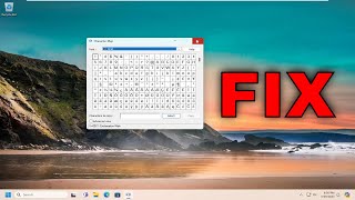 Character Map Not Working in Windows 1110 Solution [upl. by Rebm]