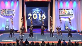 Cheer Athletics Wildcats Worlds 2016 With Music [upl. by Yde]