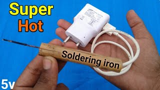 Soldering Iron Kaise Banaye  How To Make soldering iron  Summer ExperimentHow to make a Soldering [upl. by Daloris]