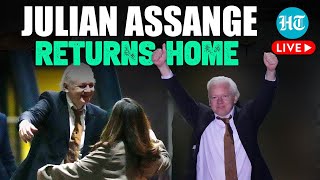 LIVE  Wikileaks Founder Julian Assange Returns Home In Australia Team Holds Press Conference  US [upl. by Sheridan556]