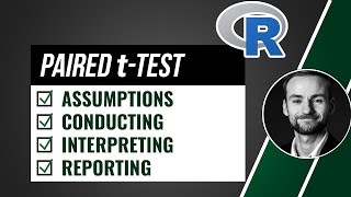 Paired sample ttest in R  ALL IN ONE Assumptions Calculation Interpretation Reporting [upl. by Supat]